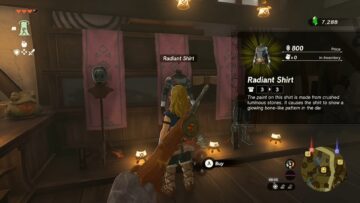 Come mettere l'armatura radiosa in Zelda: lacrime del regno