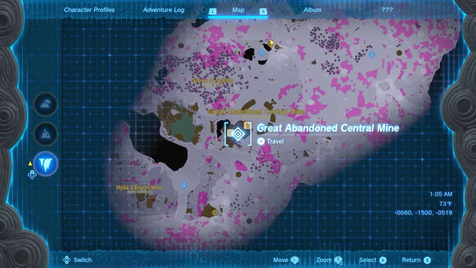 Posizione di carica cristallizzata totk