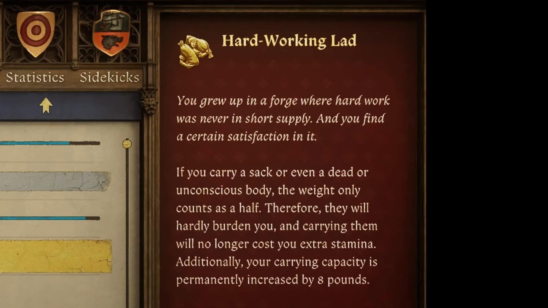 KCD 2 LAD WORK WORKS PERK