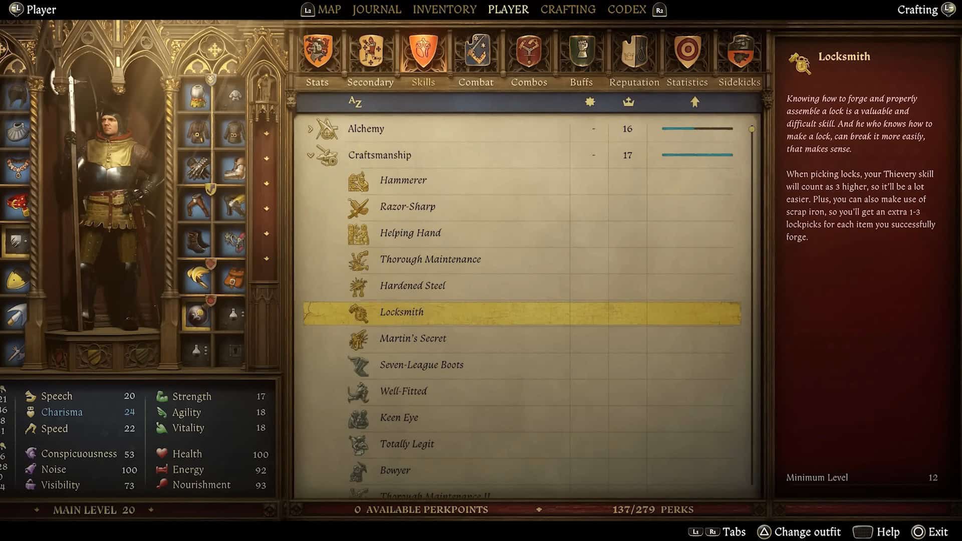 KCD 2 Locksmith Perk