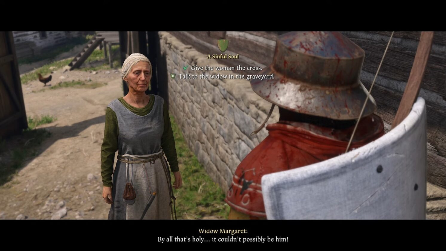 KCD2 Parla con la vedova Margaret