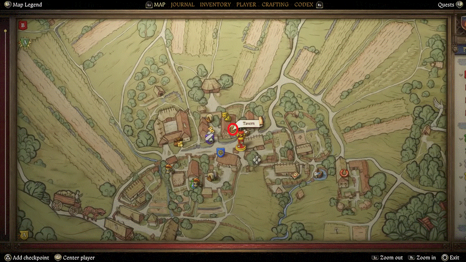 Posizione del mughetto dell'ufficiale giudiziario KCD2