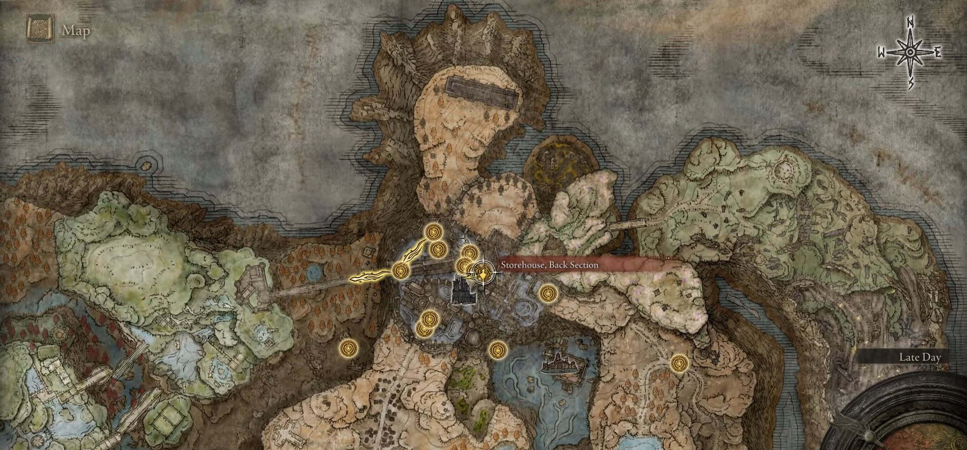 Sezione posteriore del negozio