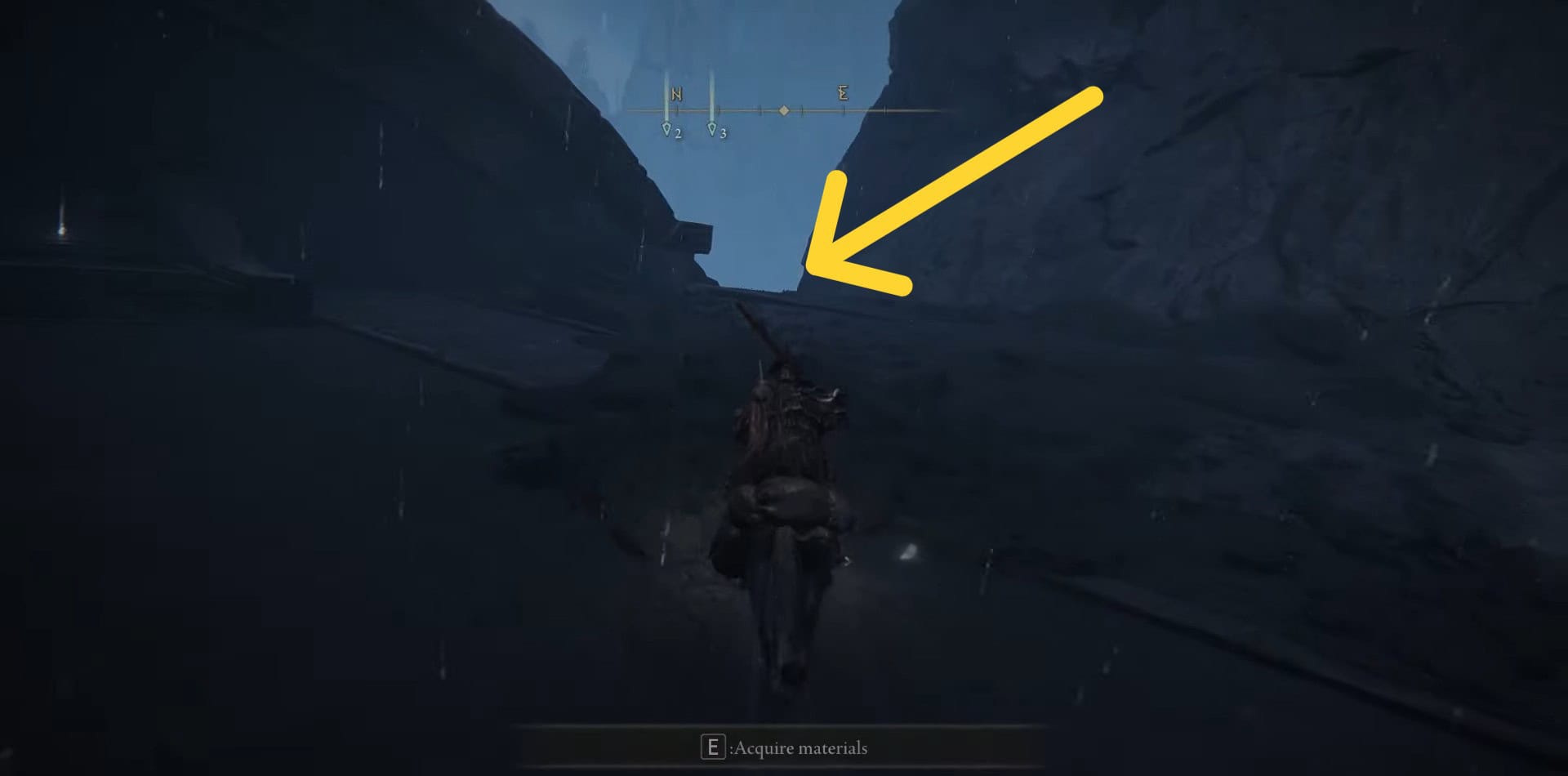 Percorso in bara che porta alle rovine delle dita della RHIA