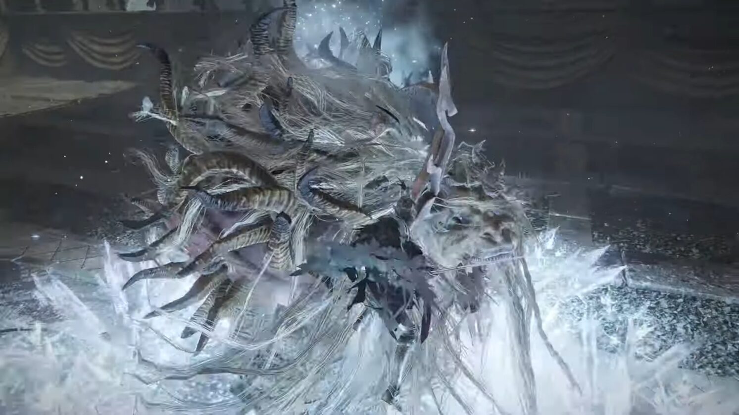 Attacco di ghiaccio Divino Bestia che danza il leone