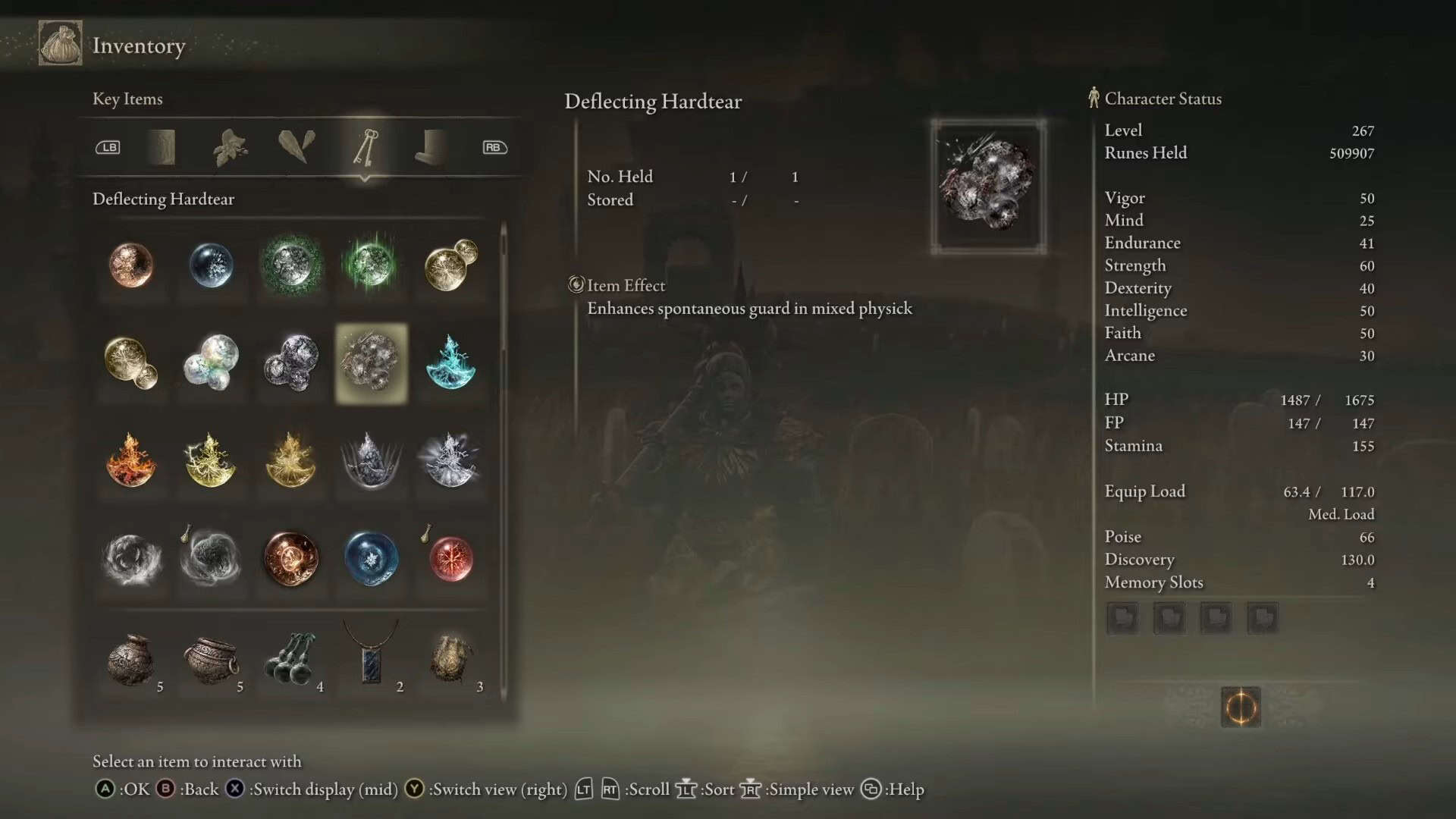 DEFLecting Hardtear Stats Elden Ring