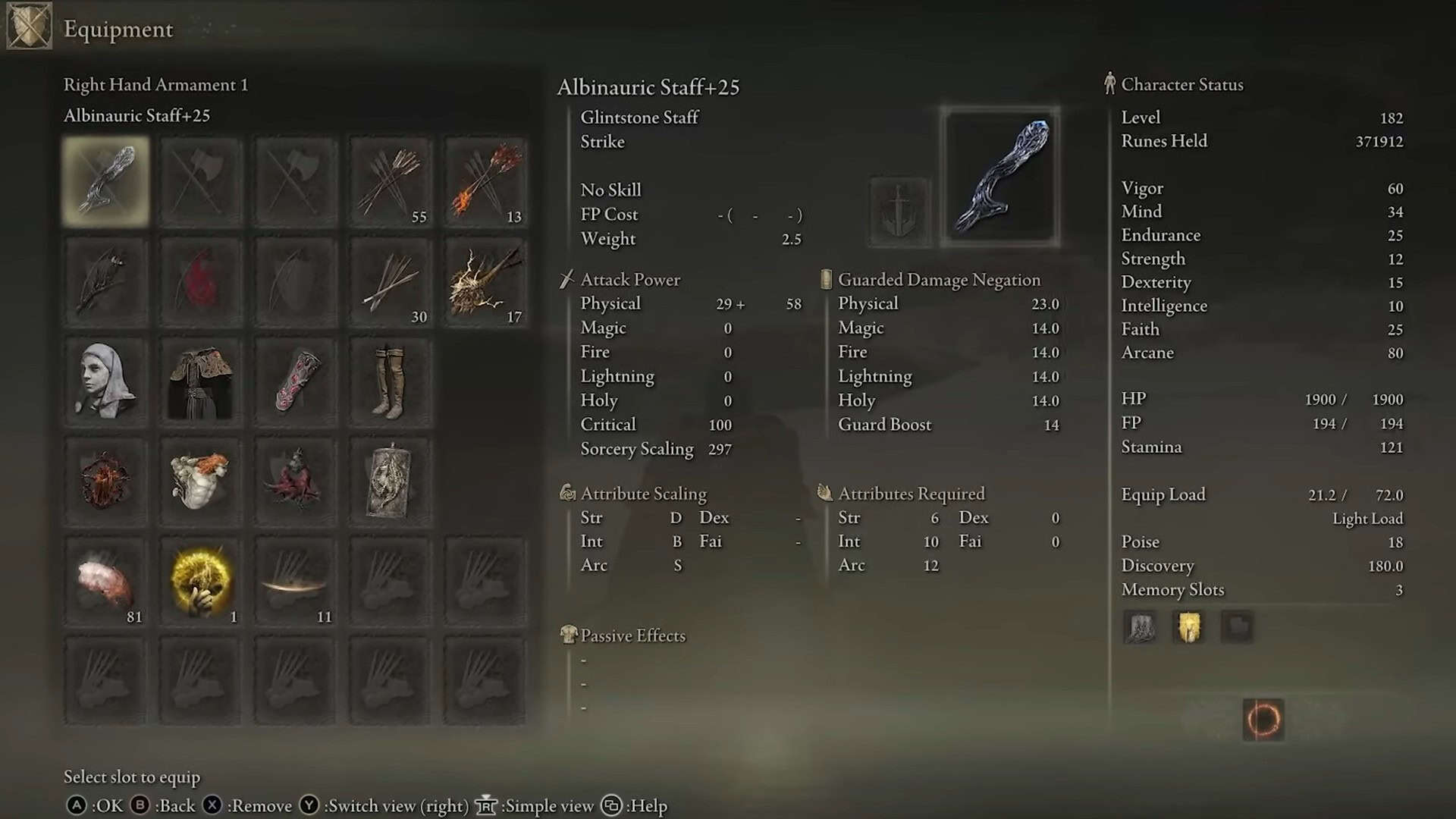 Staff Albinauric Elden Ring