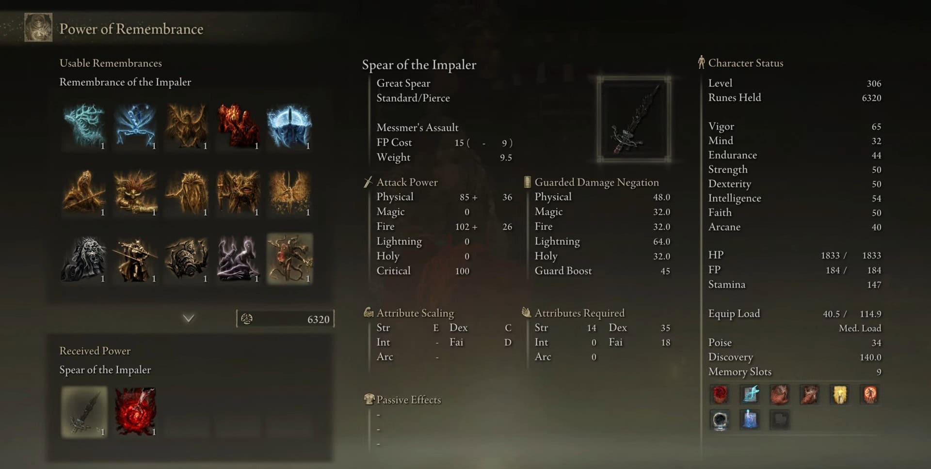 Acquista la lancia dell'impalatore