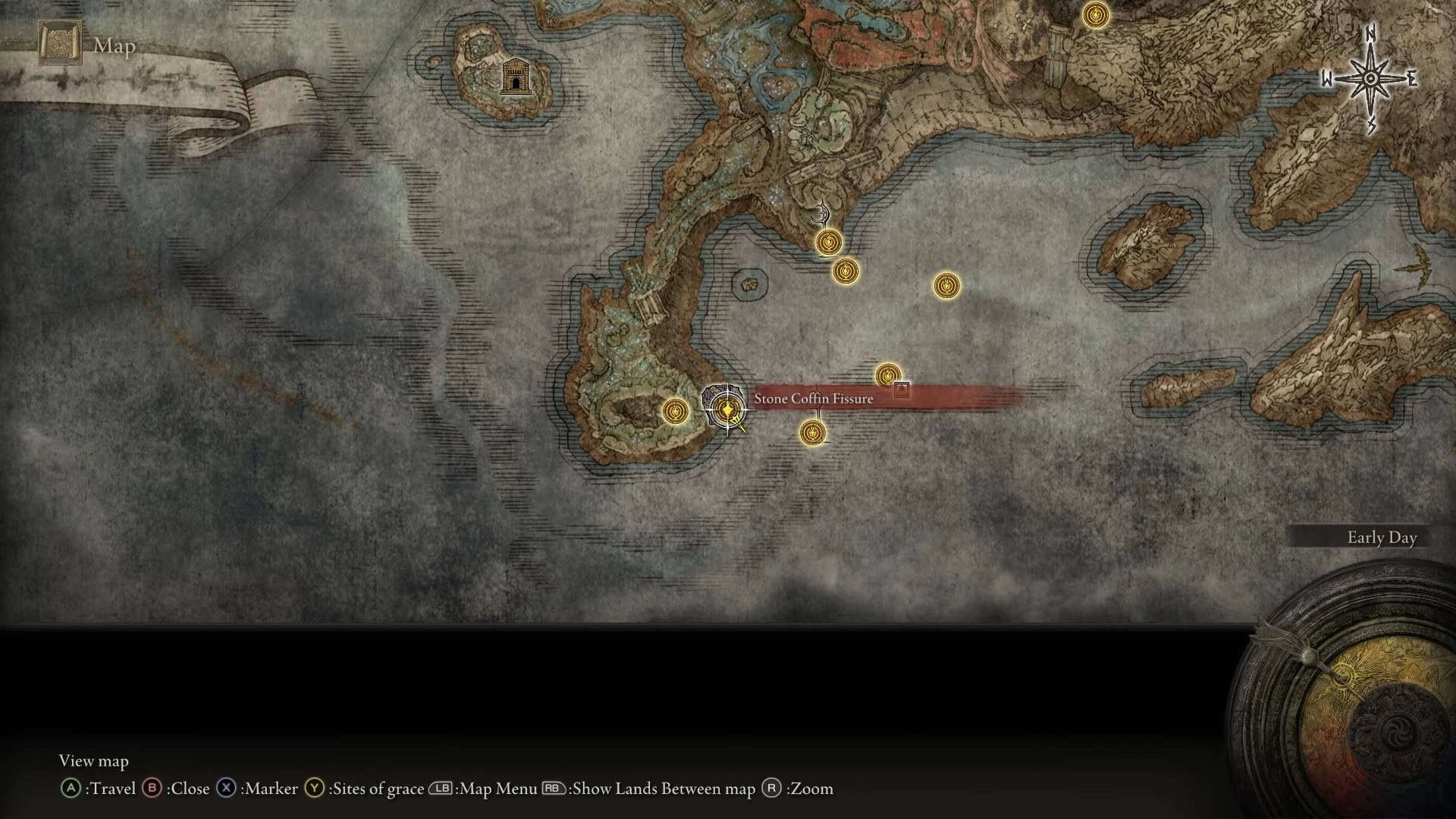 Fissure di bara di pietra