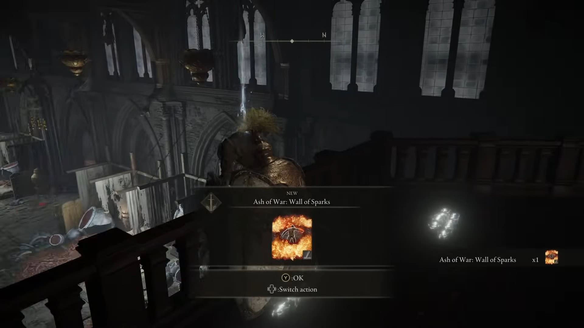 Cenere di guerra: muro di scintille posizione