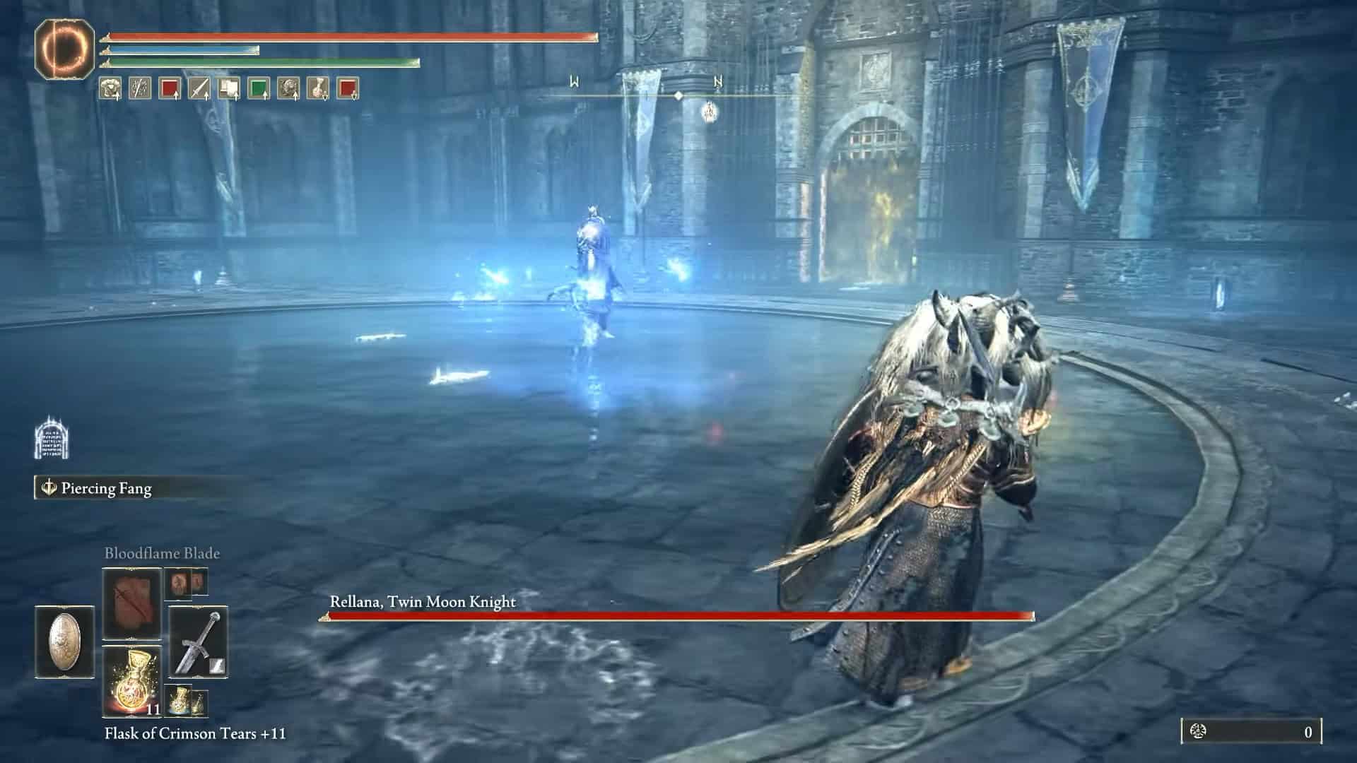 Attacco di falange di Rellana nell'anello Elden