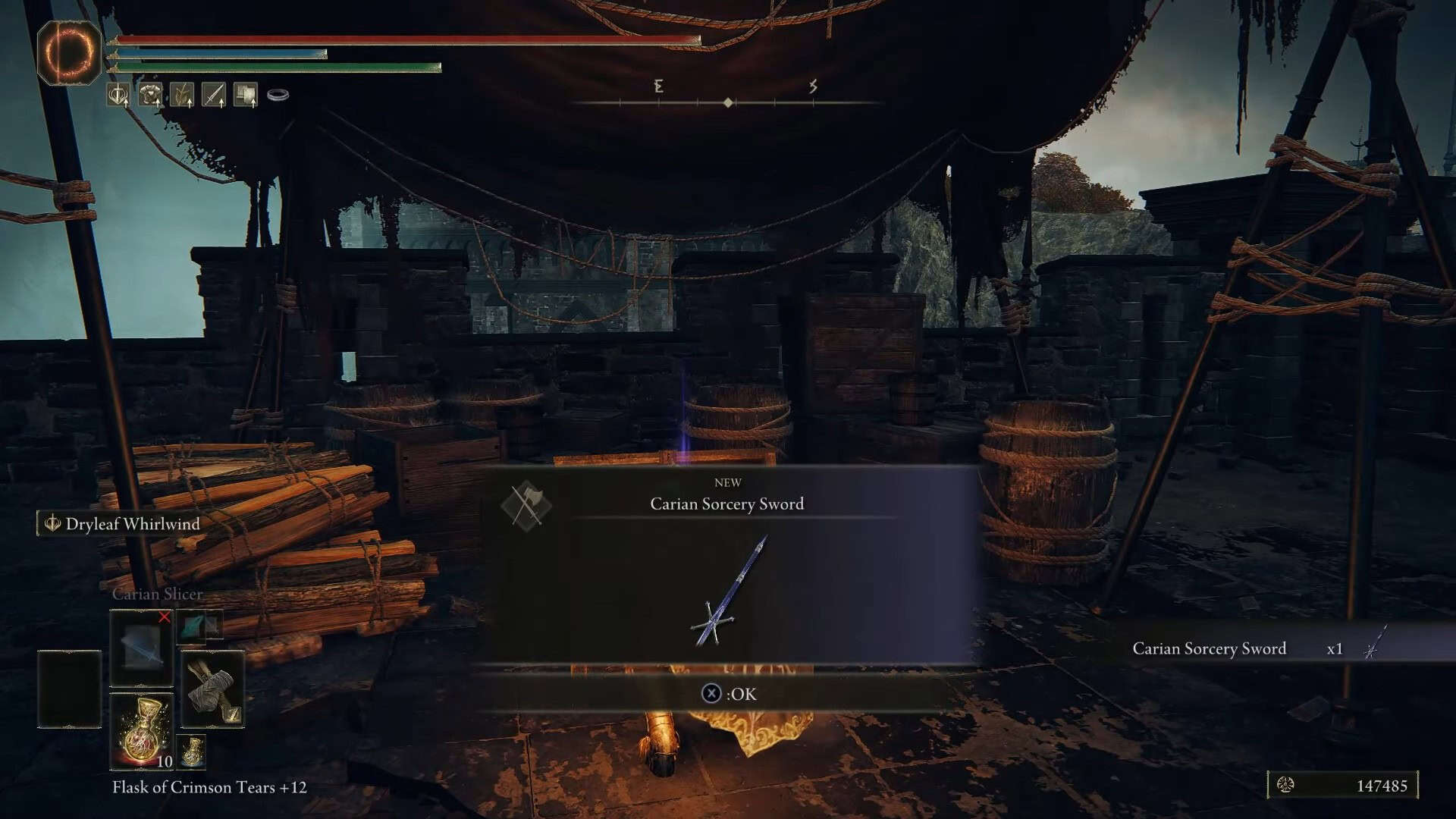 Posizione della spada della stregoneria cari