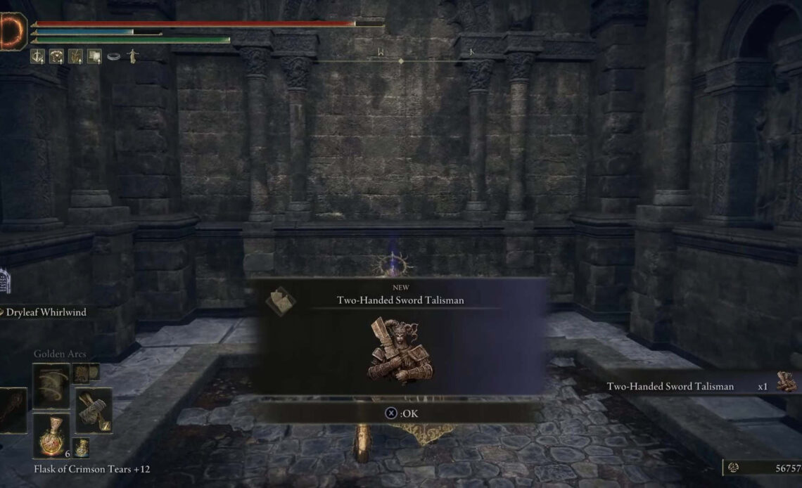 Two Handed Sword Talisman elden ring