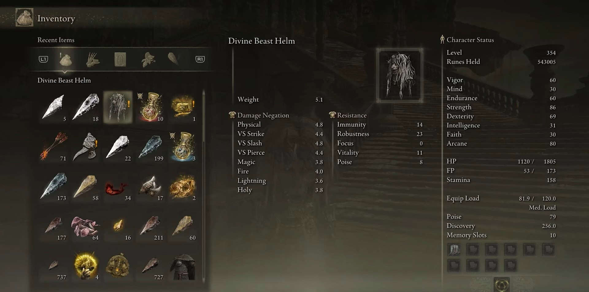 statistiche del timone della bestia divina