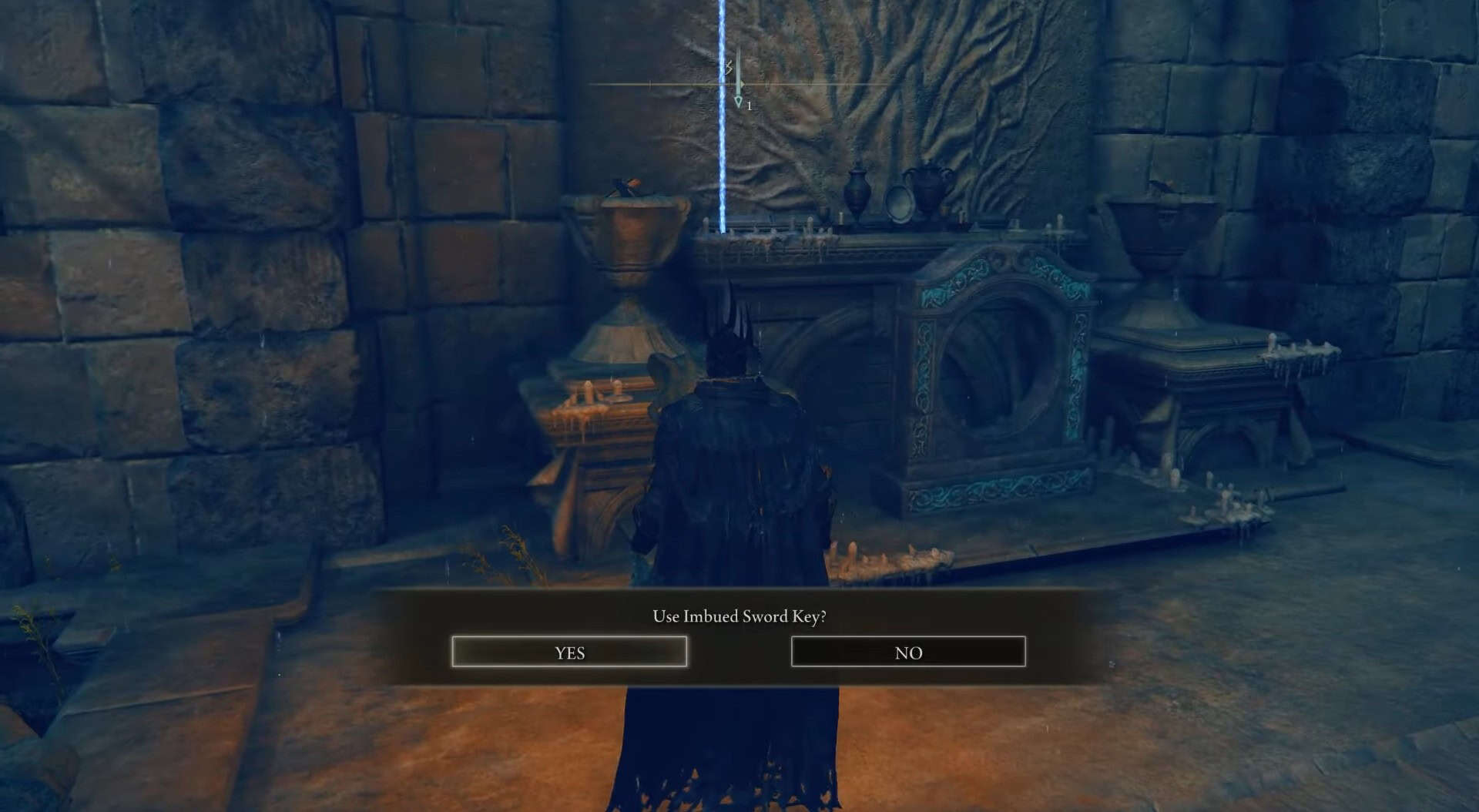 Posizione chiave della spada imbevuta