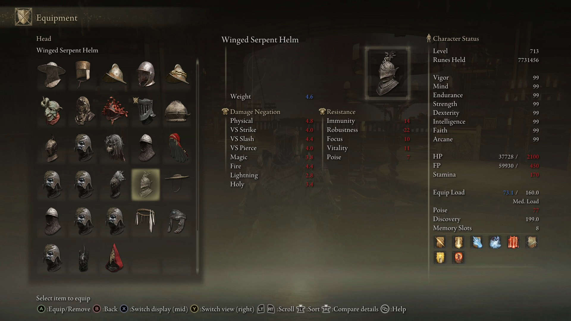 statistiche del timone dei serpenti alati