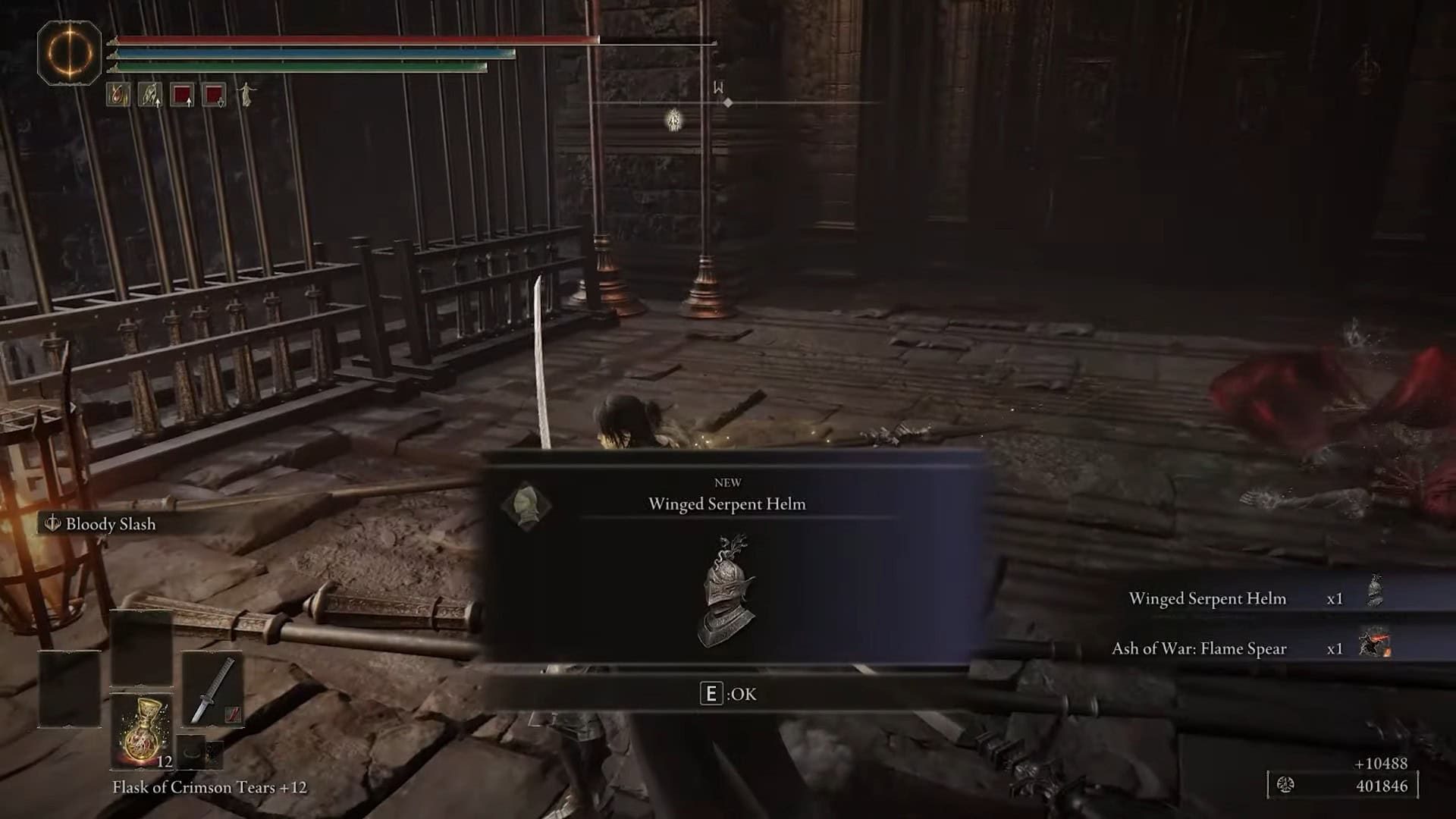 Posizione del timone a serpente alato