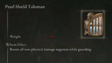 Come ottenere il talismano di scudo di perle nell'anello Elden