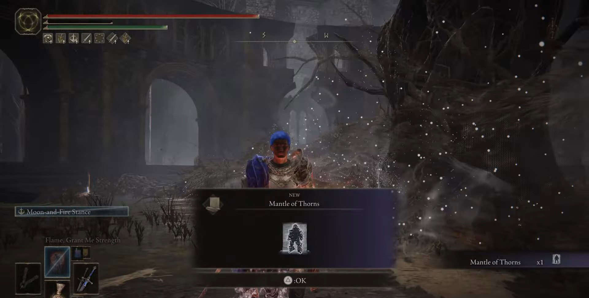 Posizione del mantello delle spine