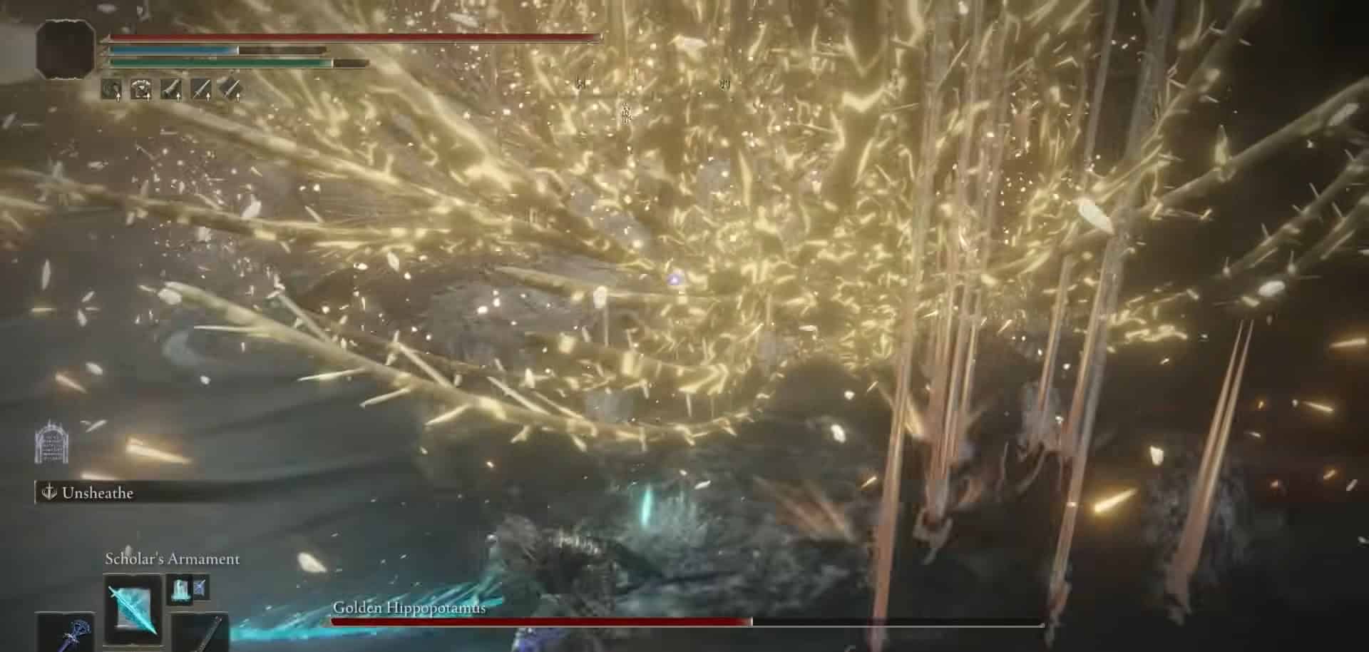 Quill Attack Golden Ippopotamus