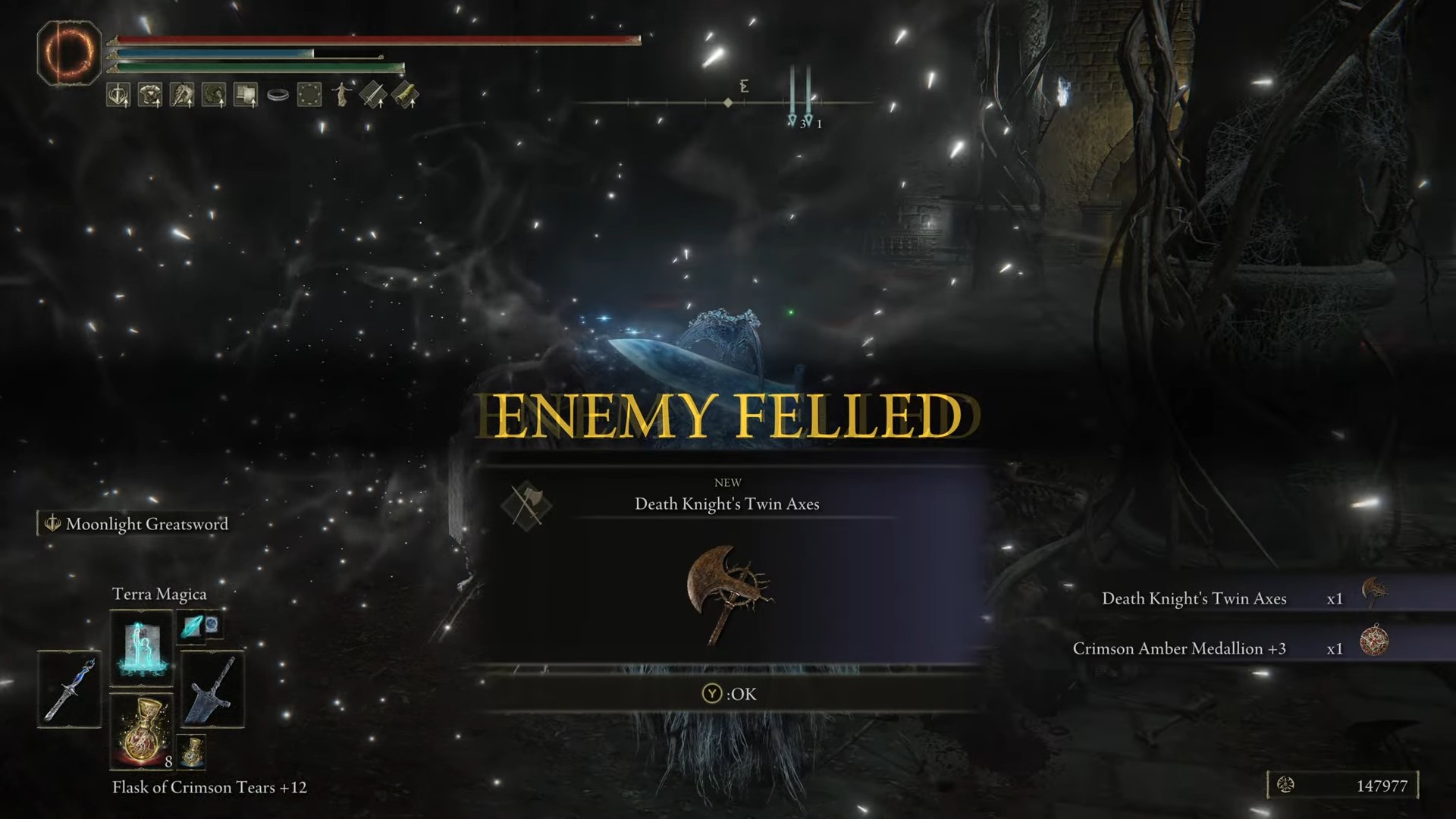 Death Knight fa cadere Elden Ring