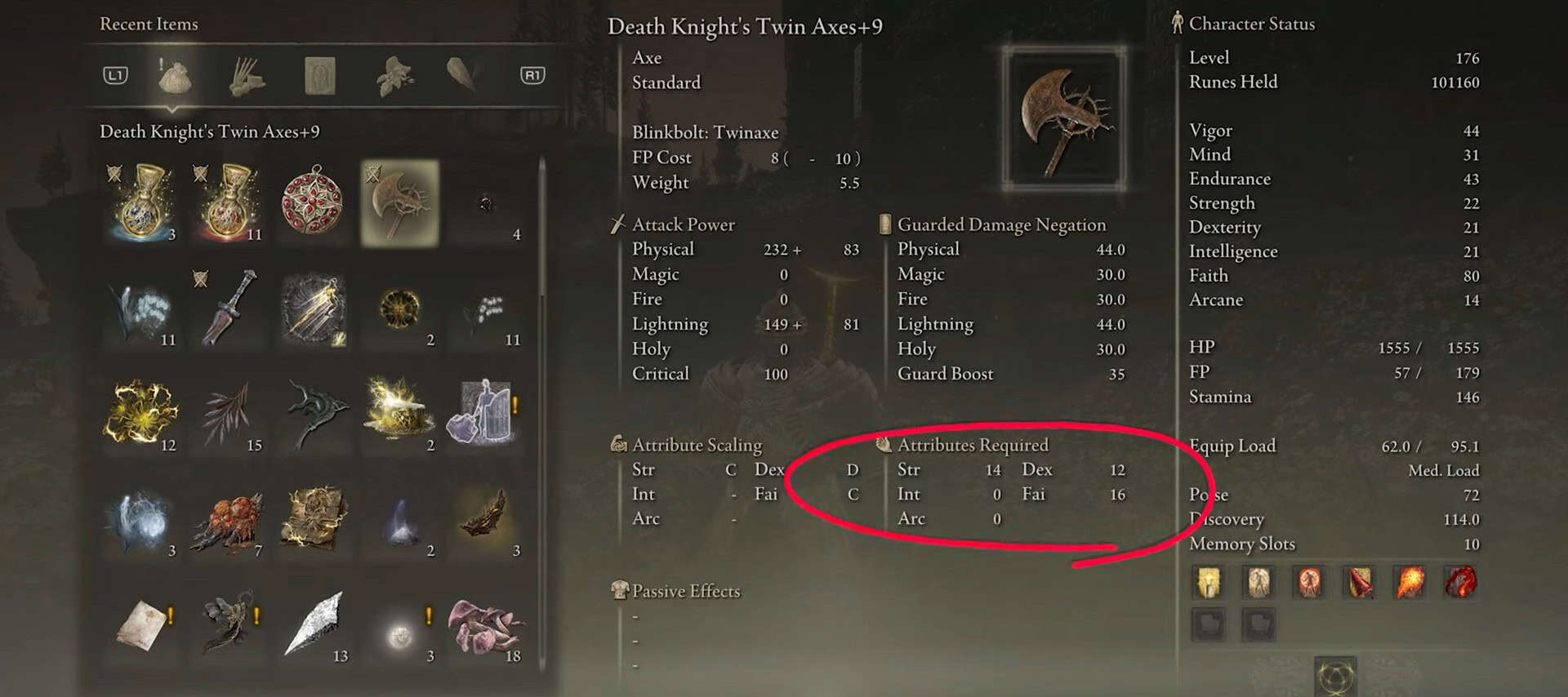 statistiche gemelle di death Knight Twin Axes