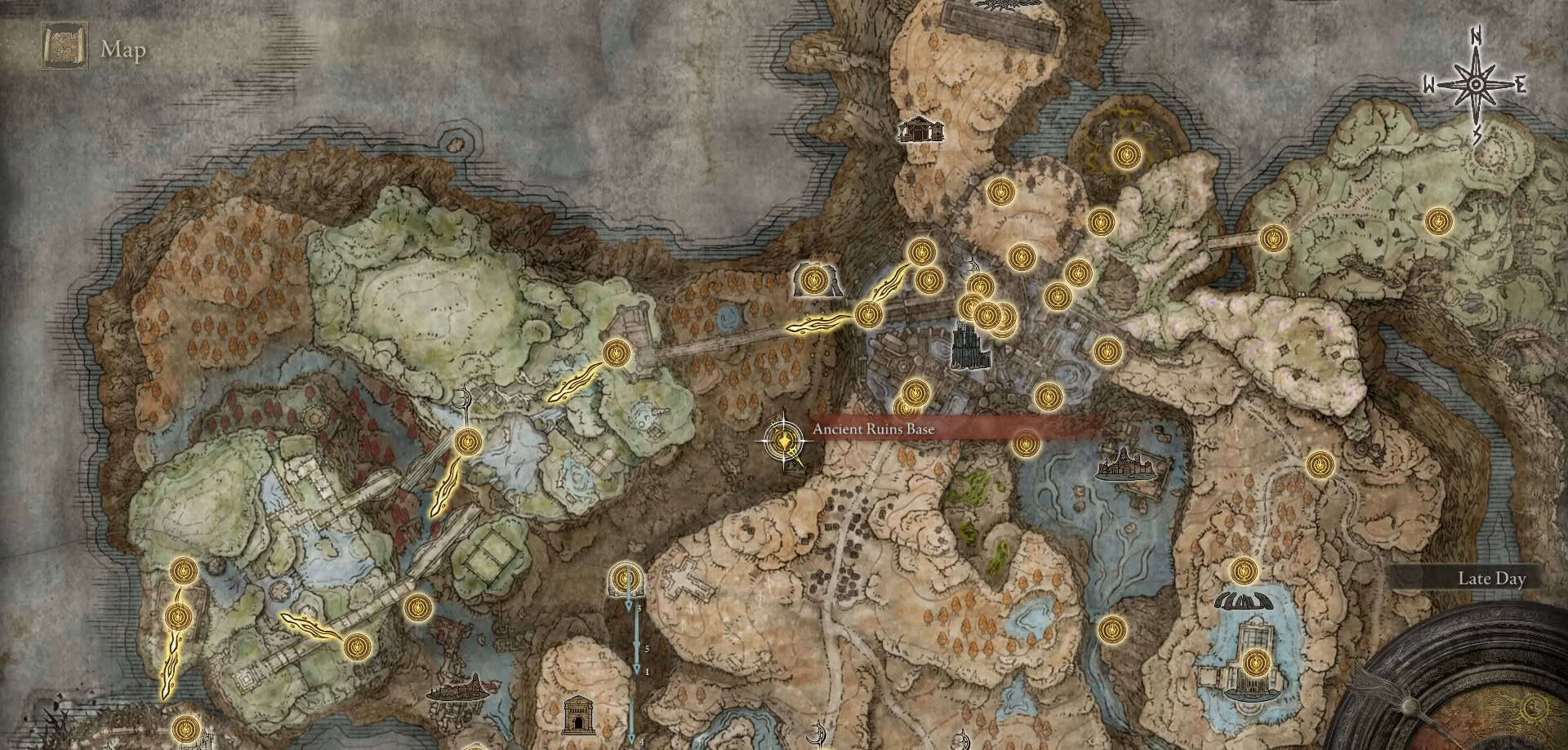 Ancient Rauh Base Posizione