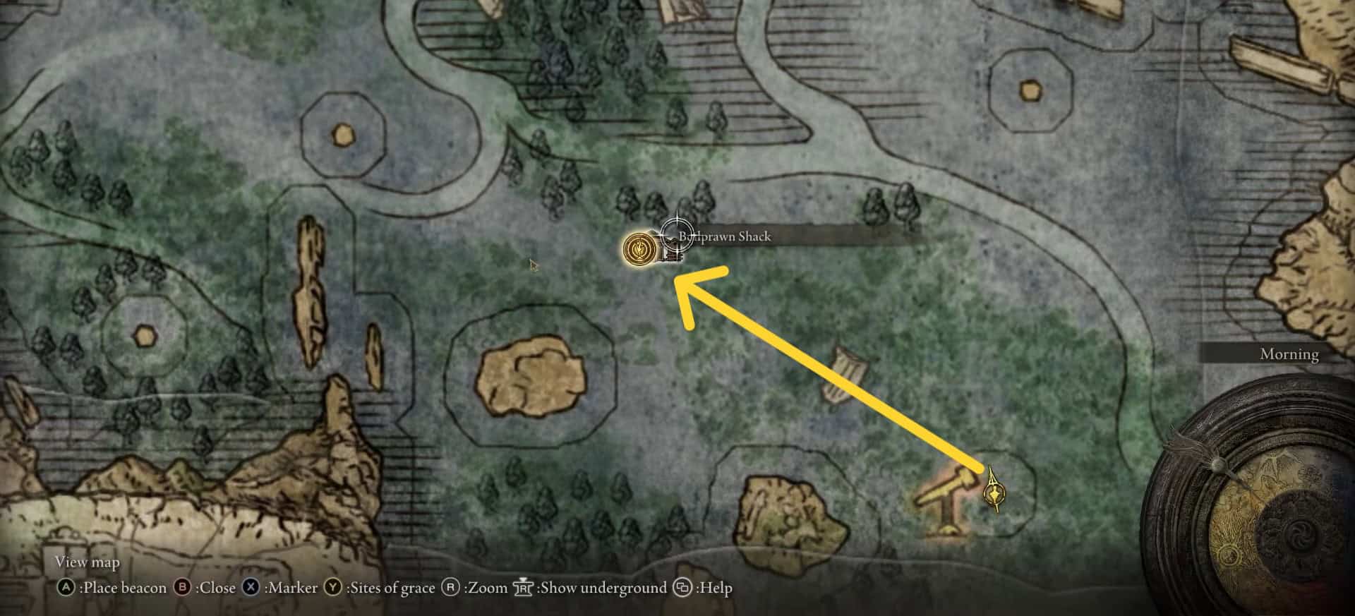 Posizione della baracca a ebollizione