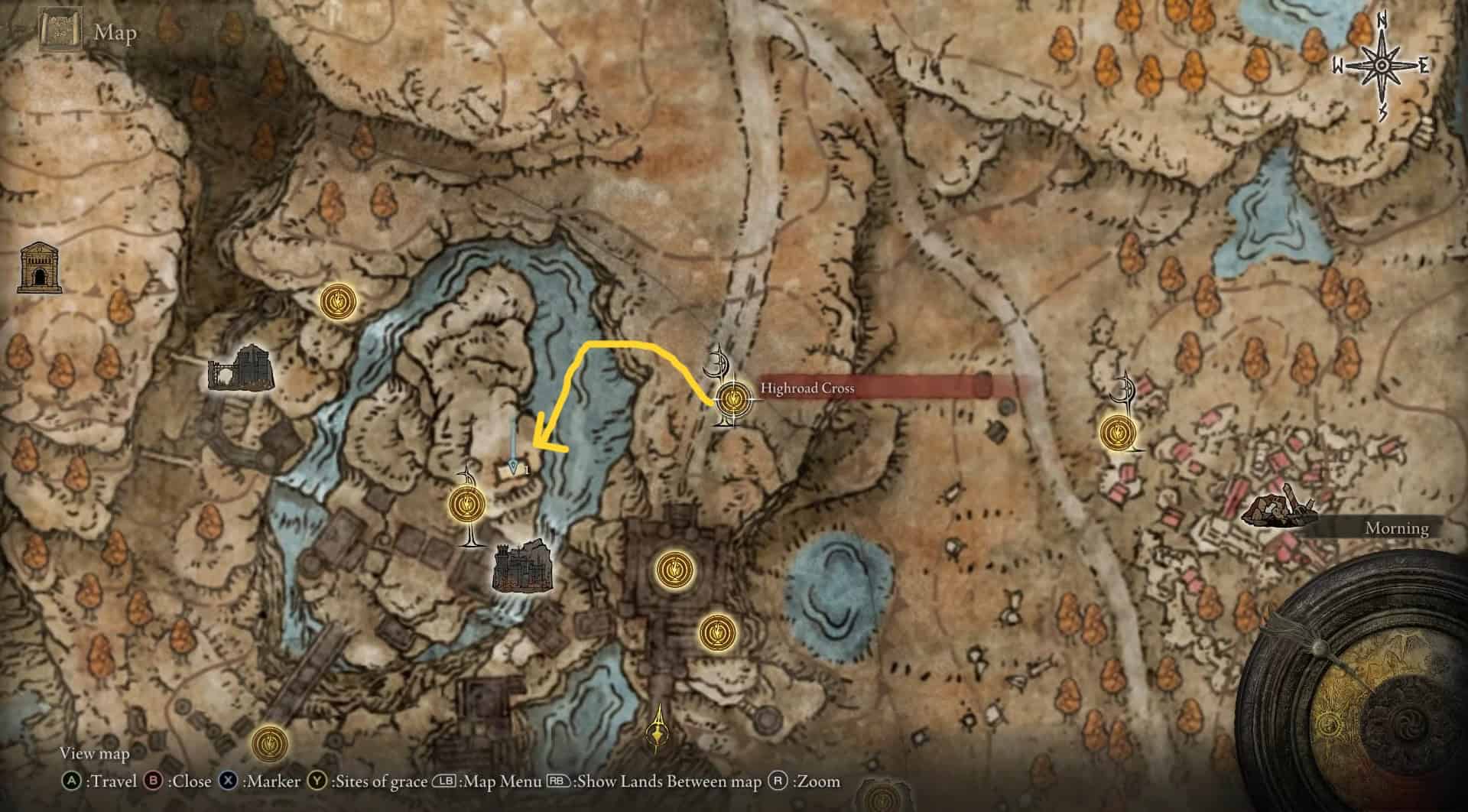 Highland Cross Site of Grace Location