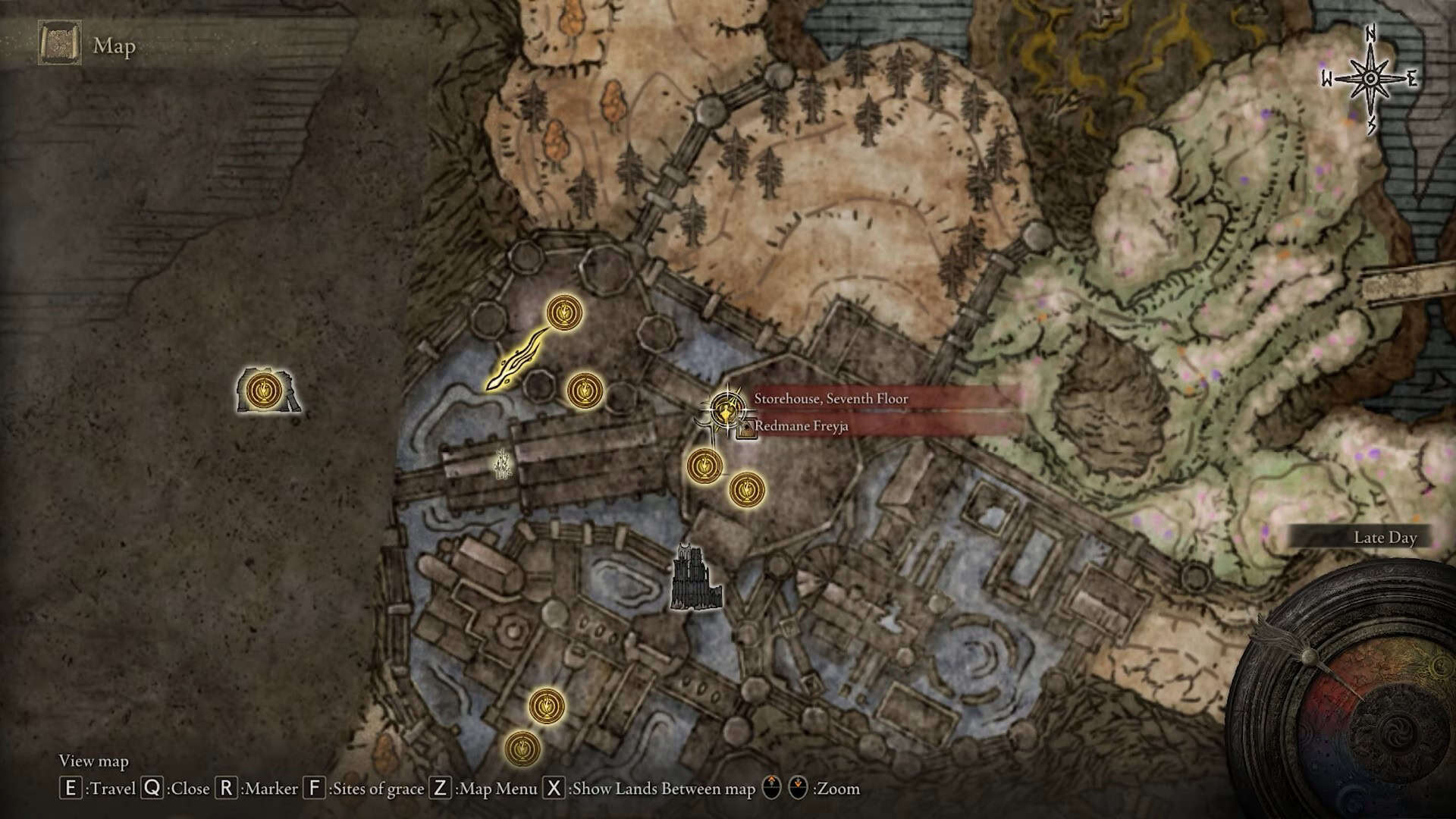 Posizione del magazzino al settimo piano