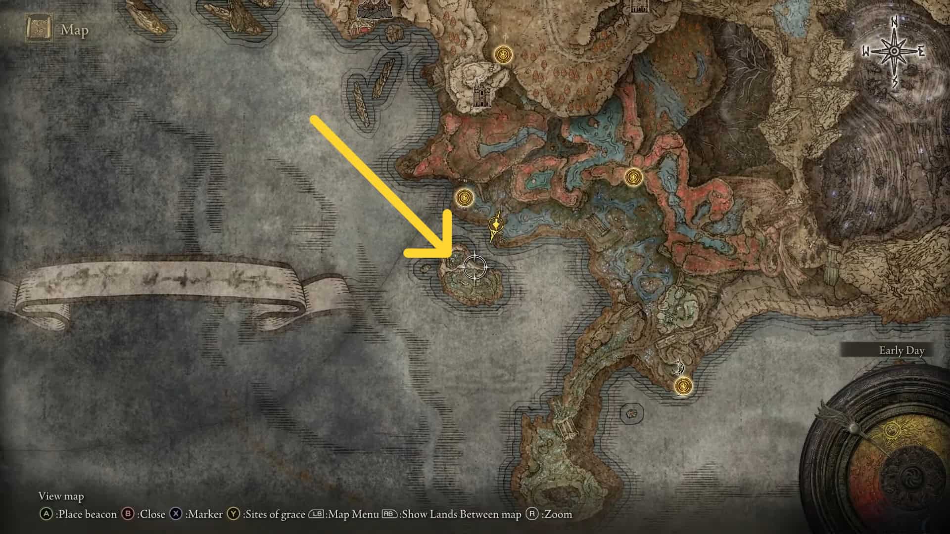 Posizione del mausoleo senza name