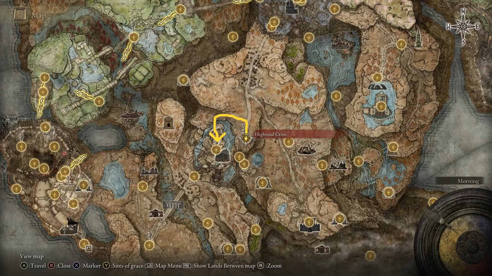 Posizione delle Highland Cross