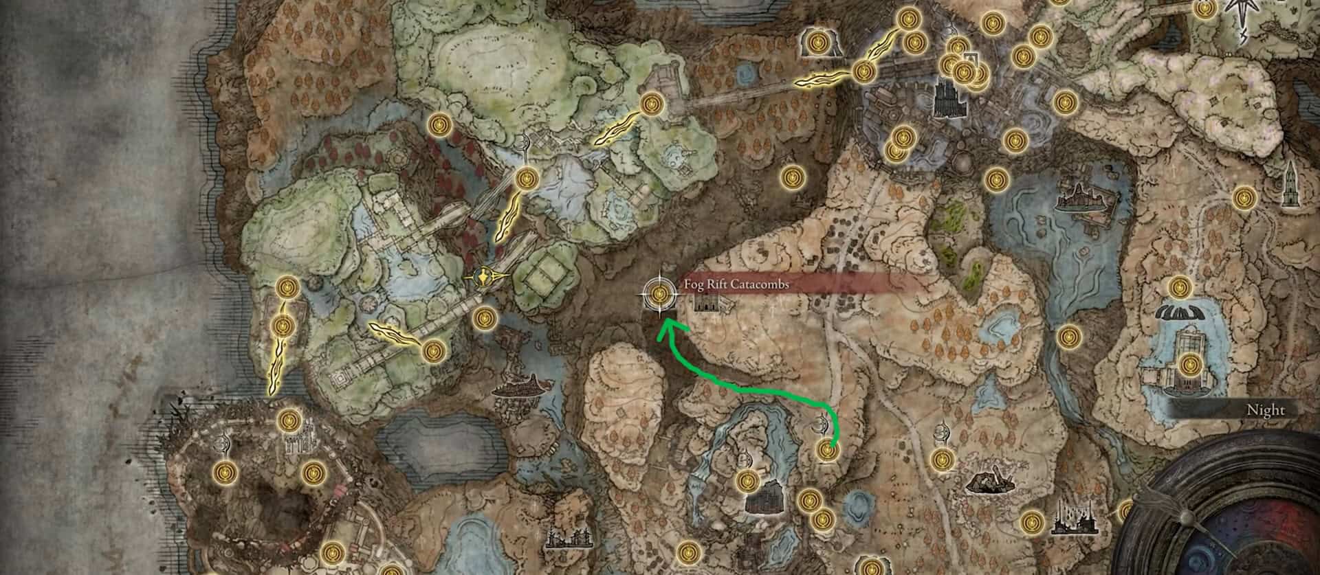 Anello Elden Catacombs di Rift Fog