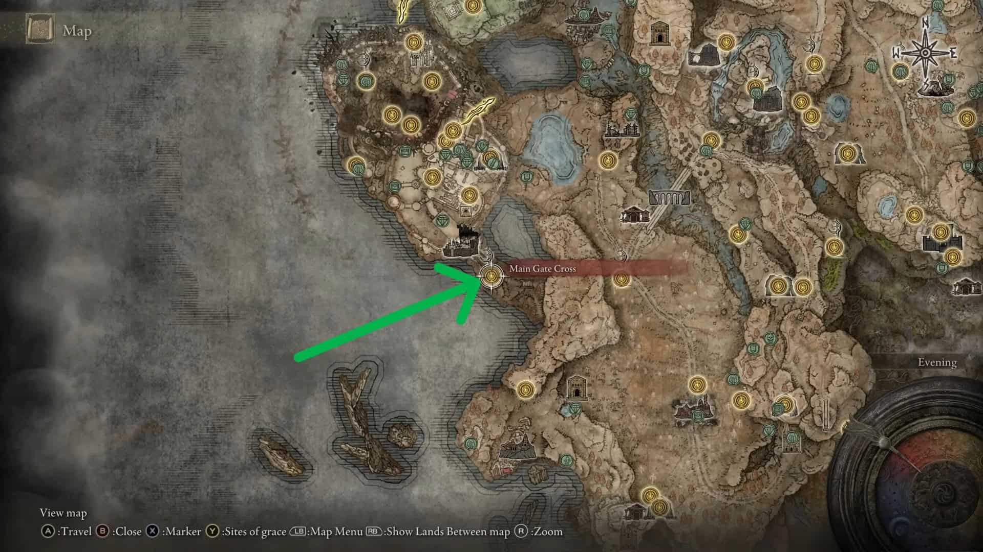 Anello Elden del cancello trasversale principale