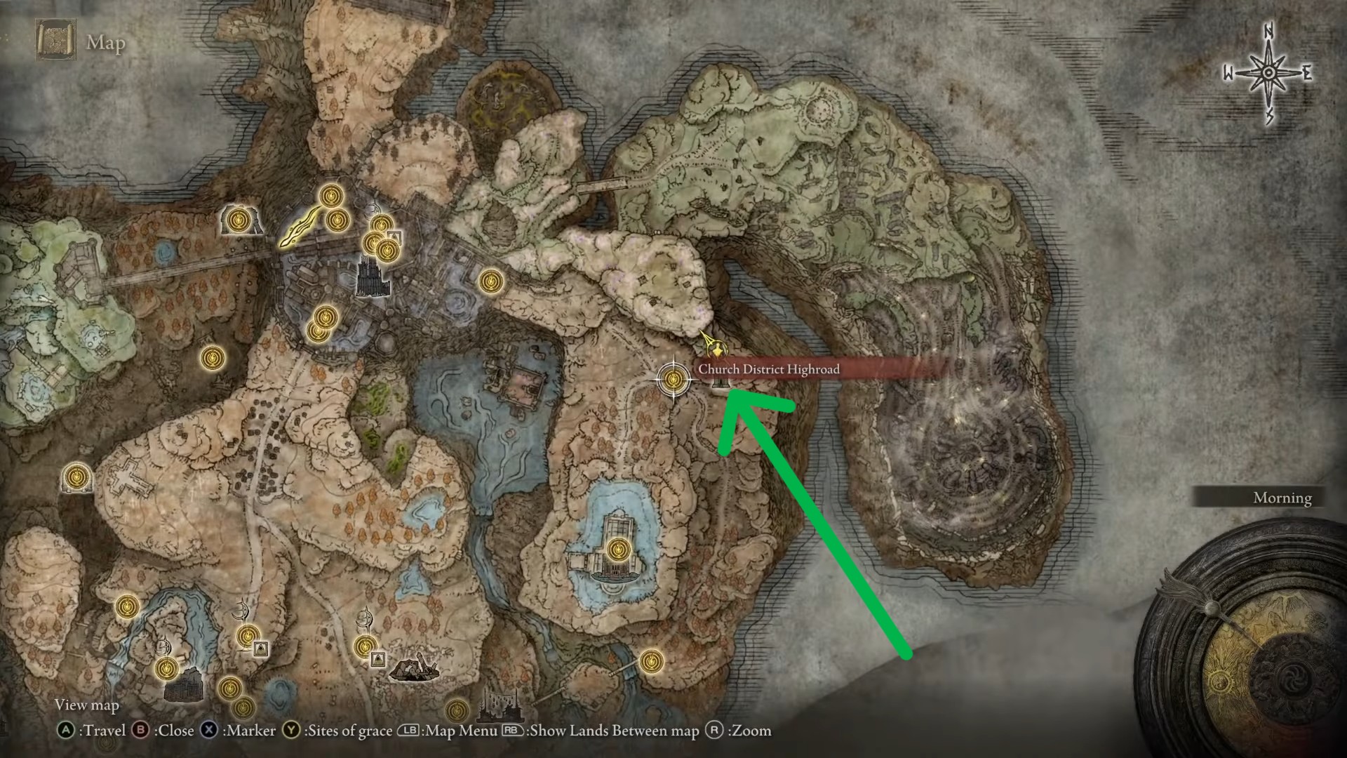 Rabbath's Rise Posizione