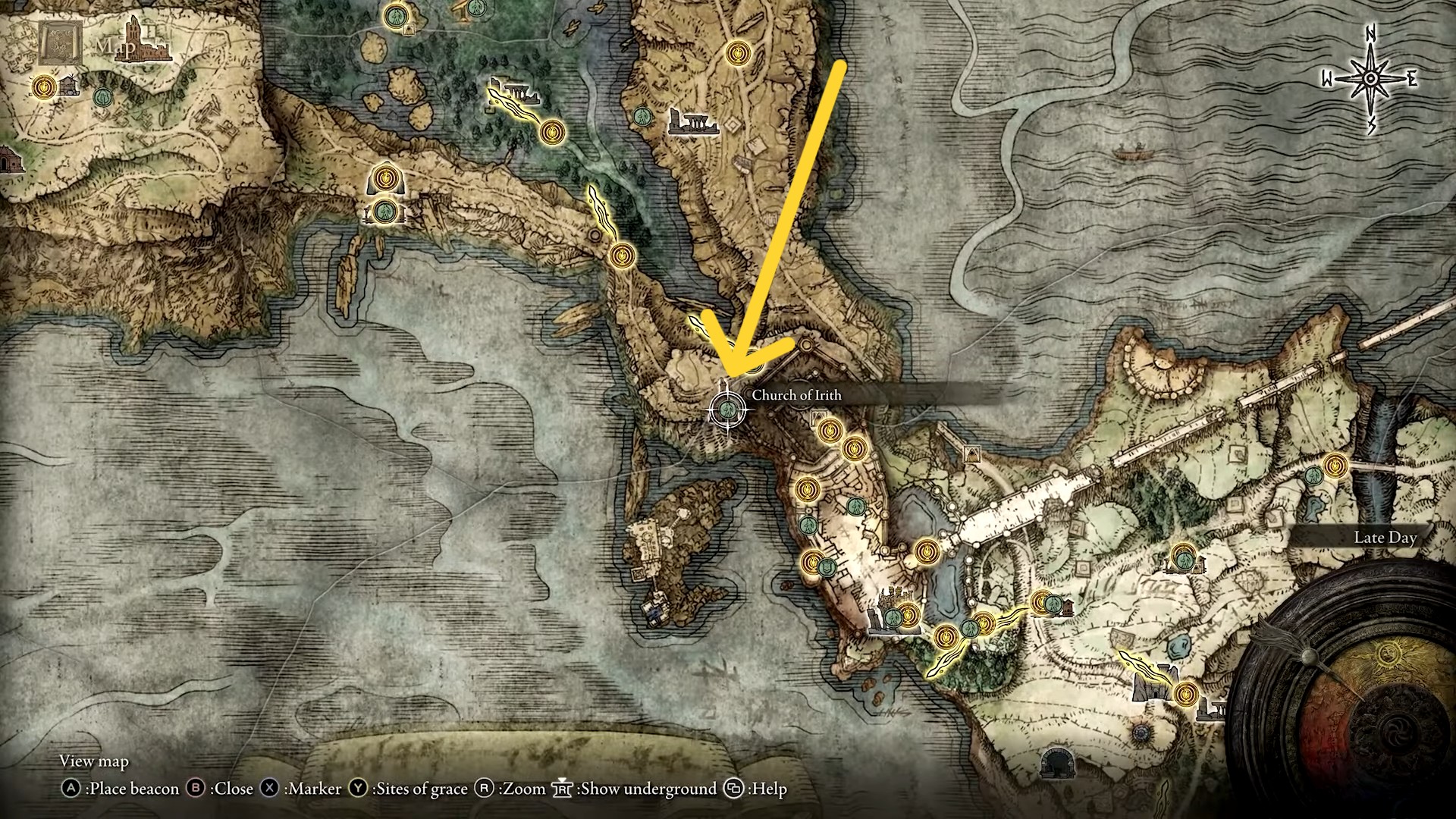 Posizione Thops Elden Anello