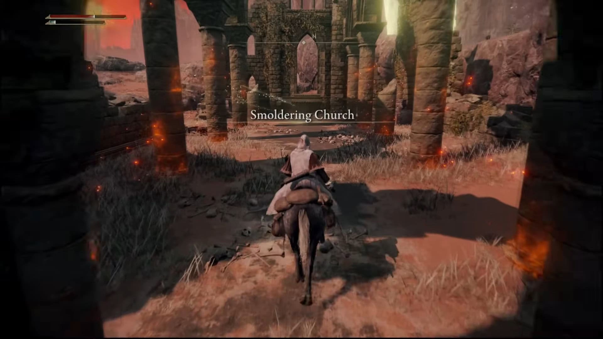 Posizione della chiesa fumante