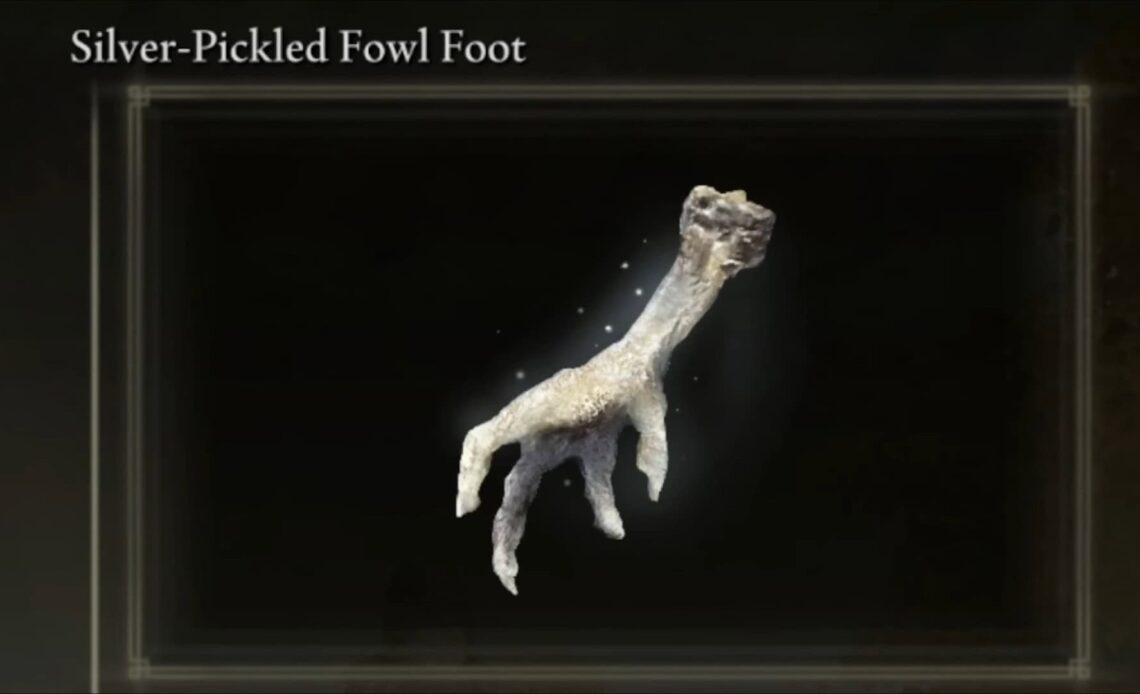 Silver Pickled Fowl Foot Elden Ring