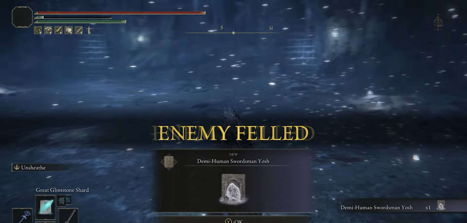 Demi Human Swordmaster Yosh Ash Posizione