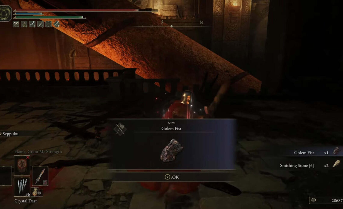 Golem Fist elden ring