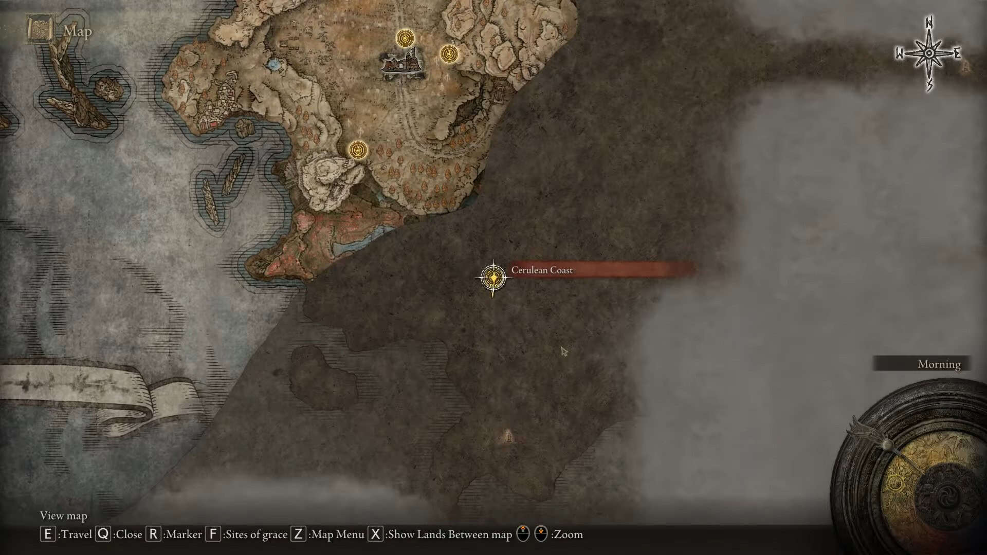 Posizione della costa ceruleana