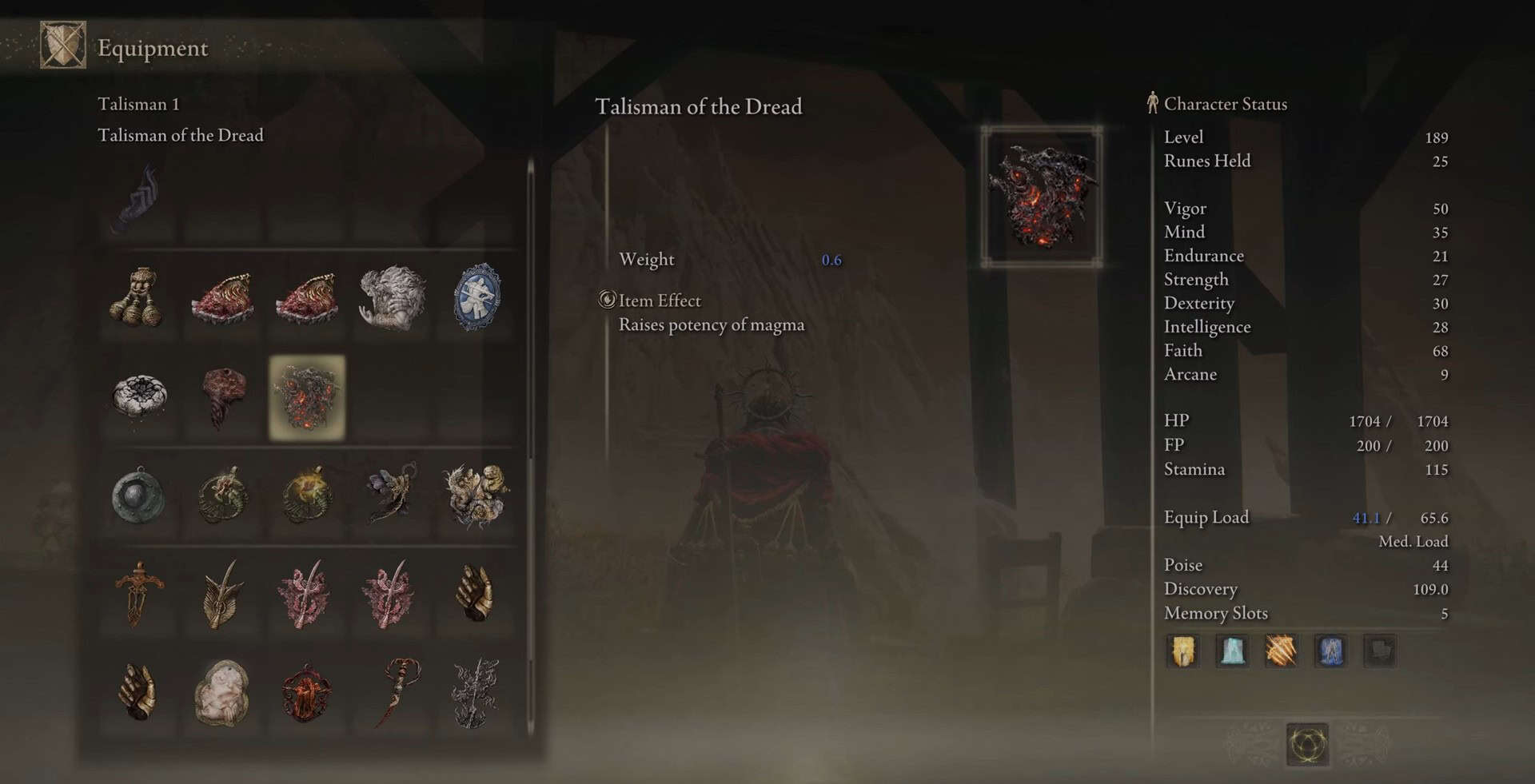 talismano delle statistiche terro