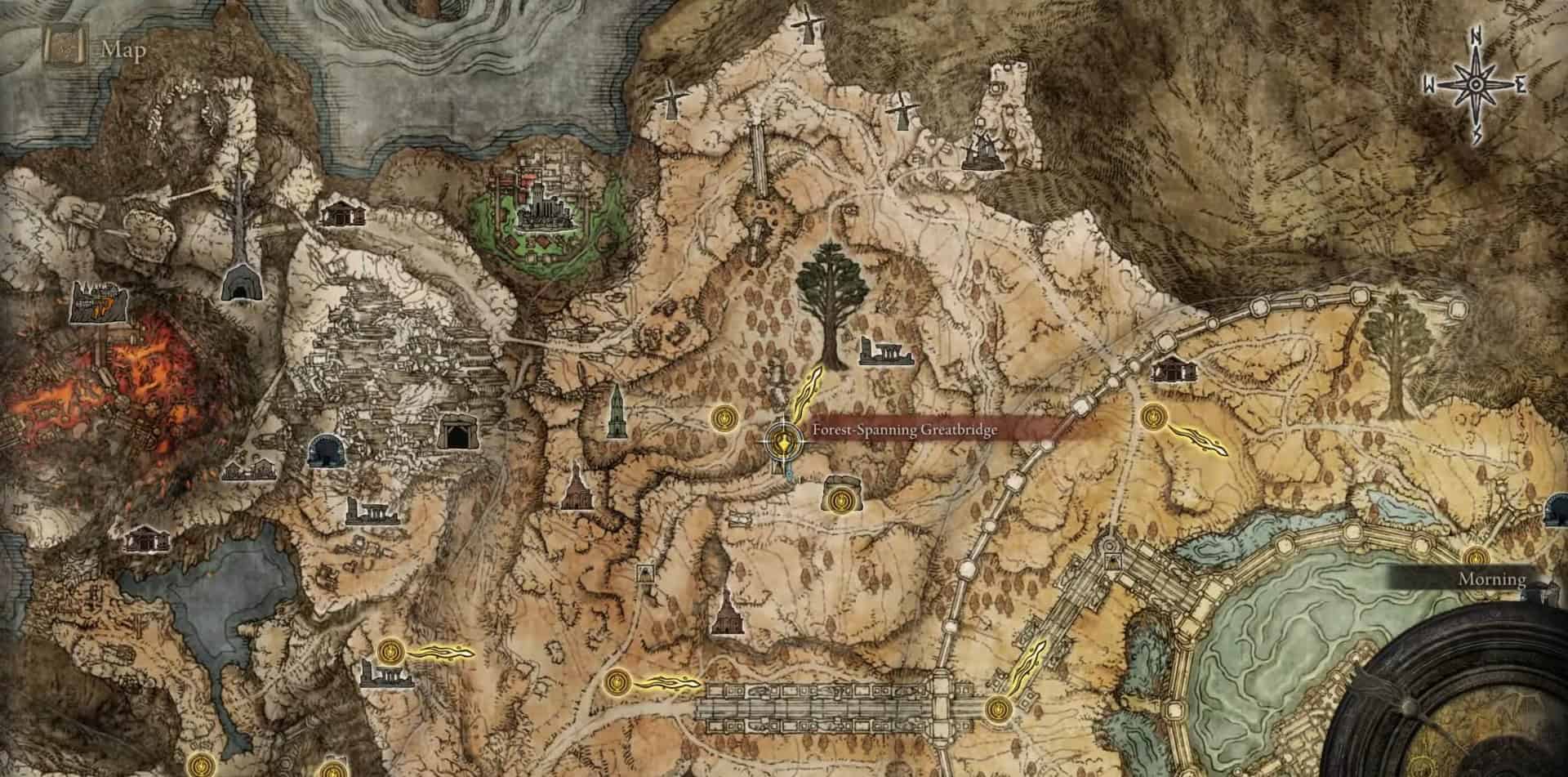 Posizione della maschera d'oro