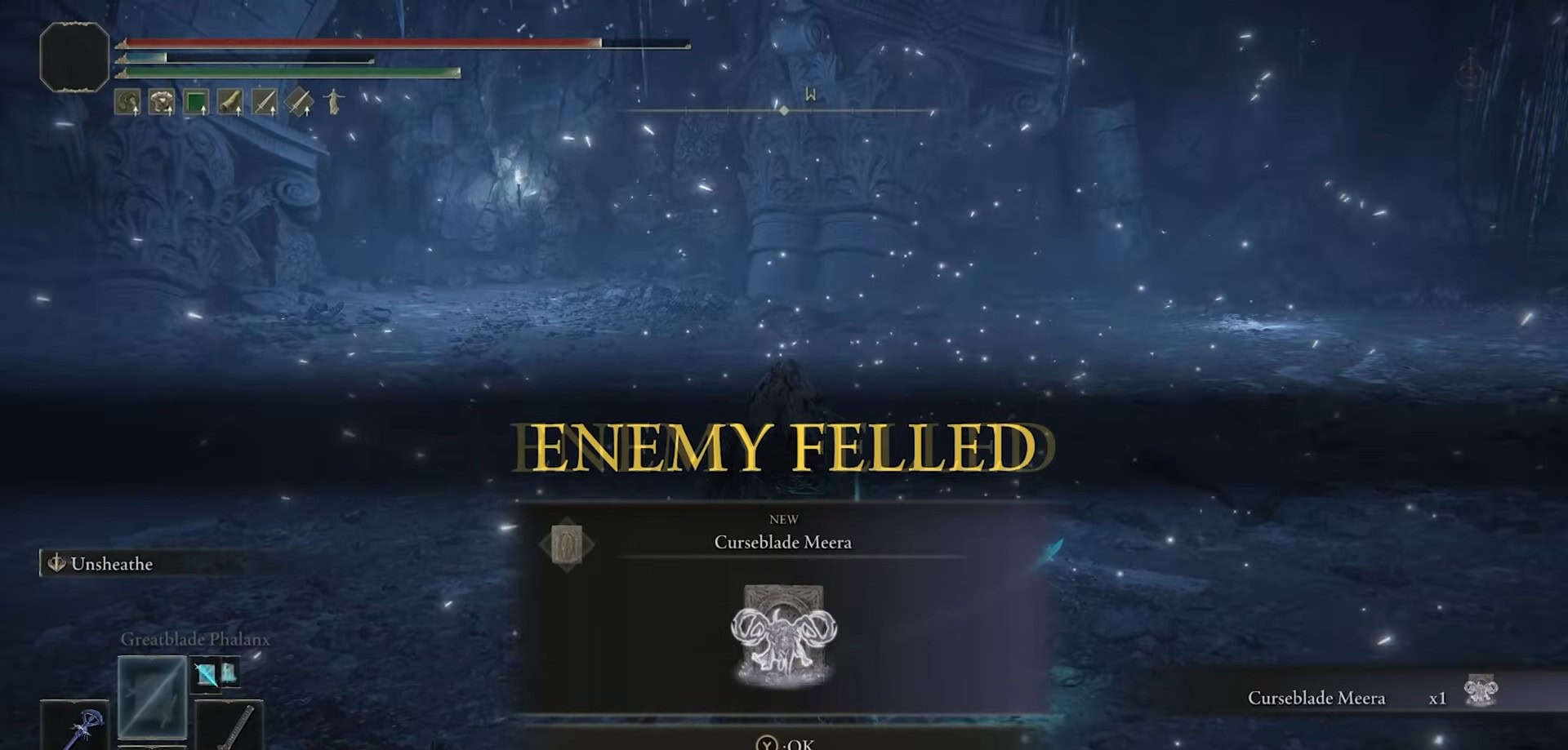 Curseblade Mira Ashes Posizione