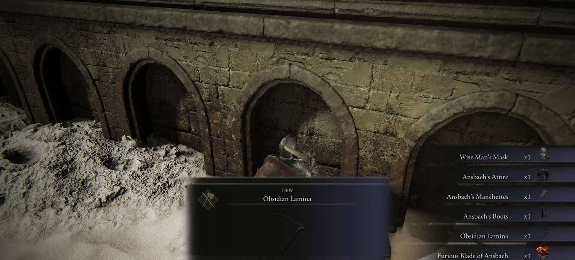 Posizione della lamina di ossidiana