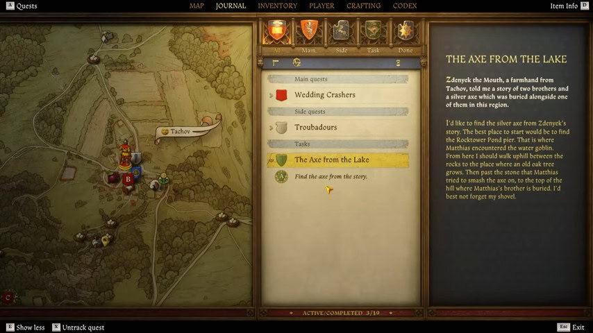 the axe from the lake kcd2