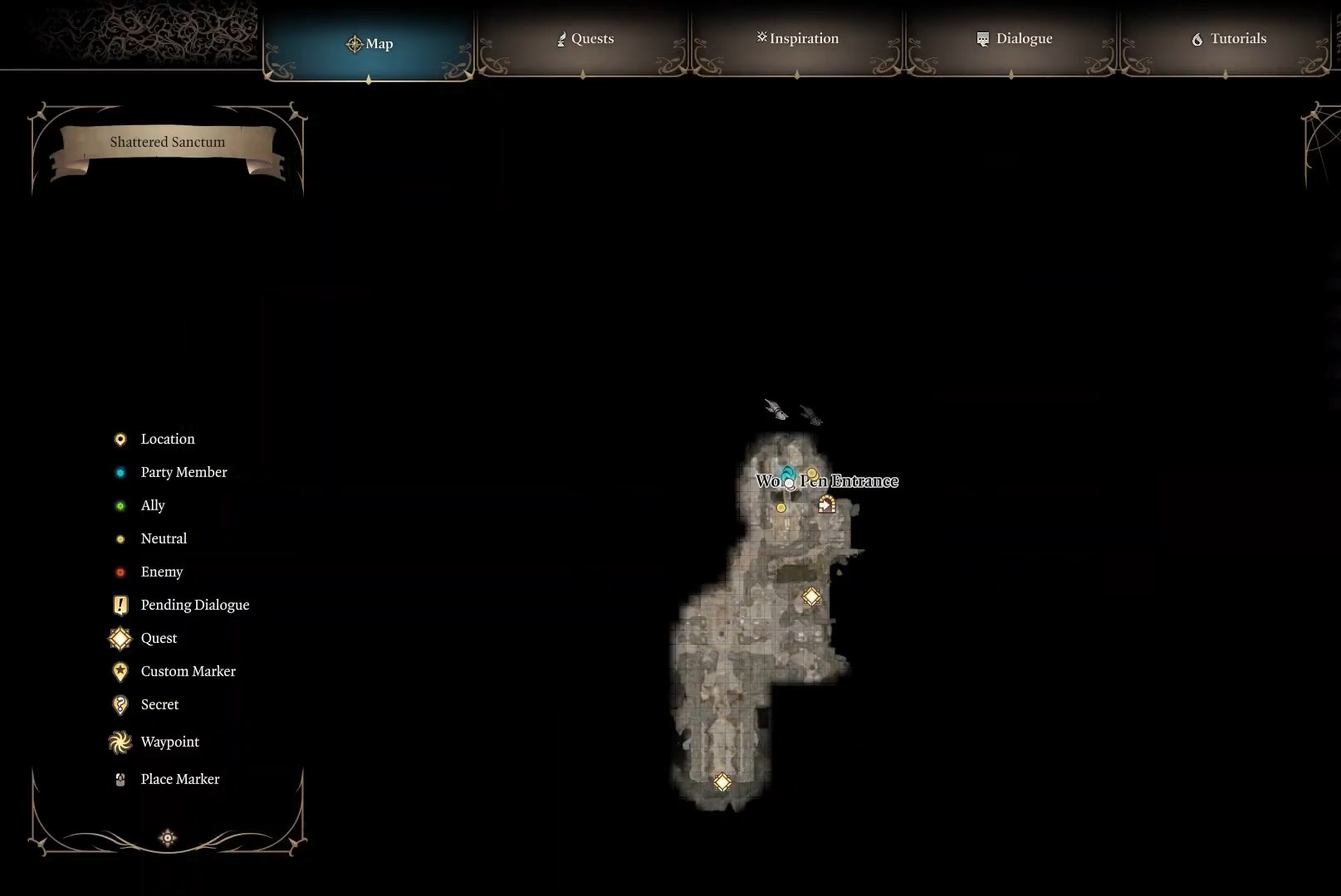 Posizione di Minthara BG3