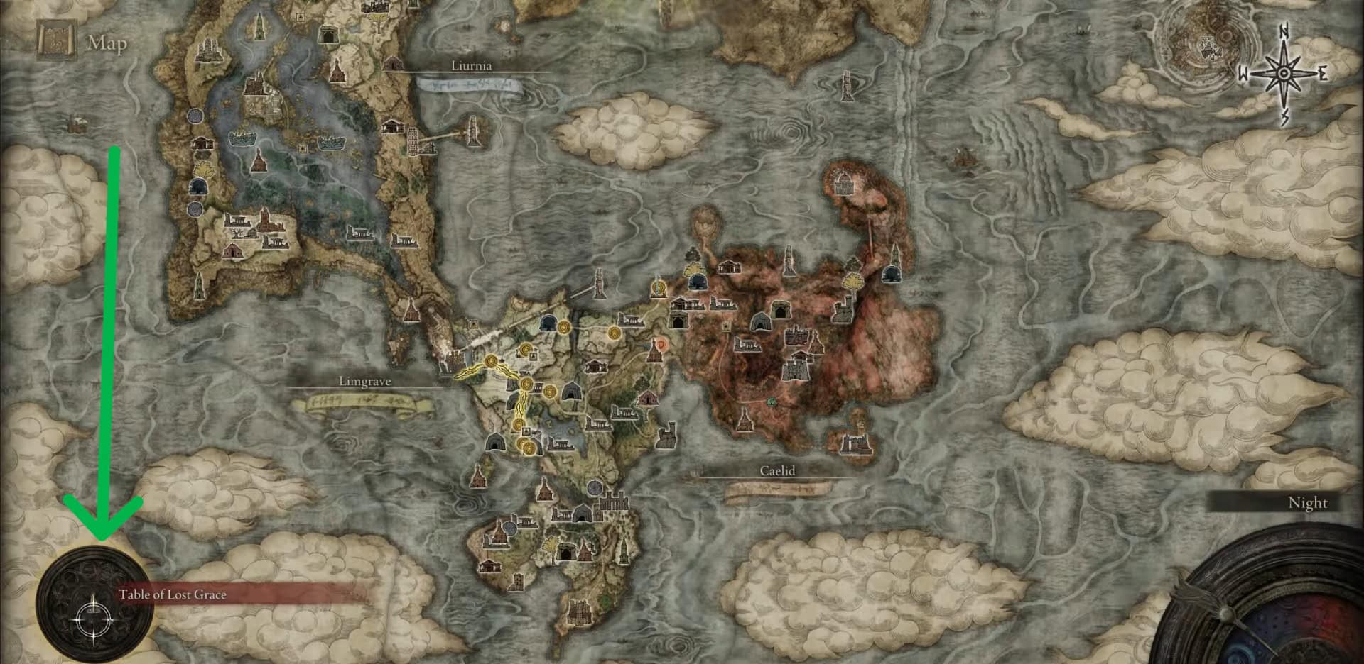 Posizione di attesa della tavola rotonda