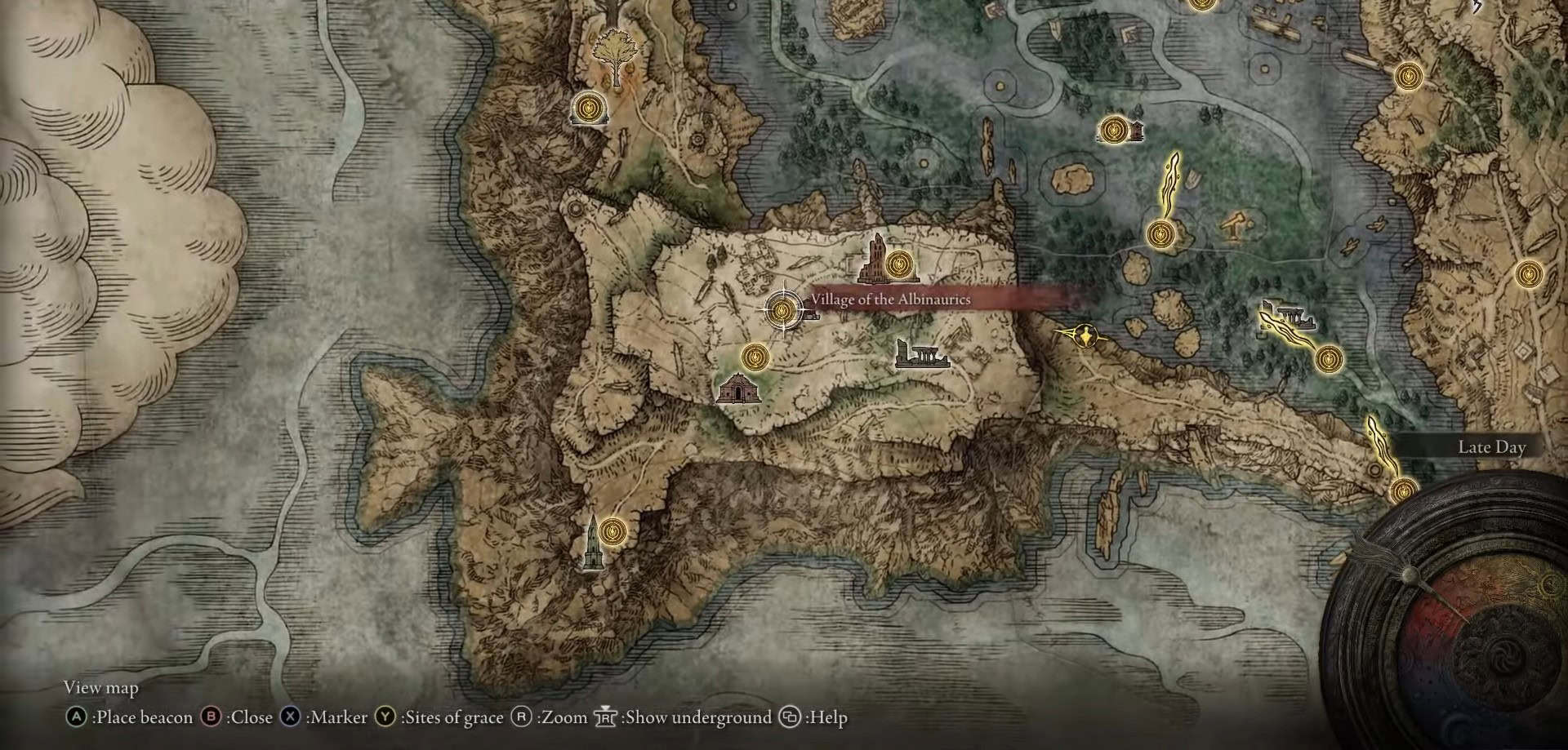 Posizione del villaggio di albinaurici