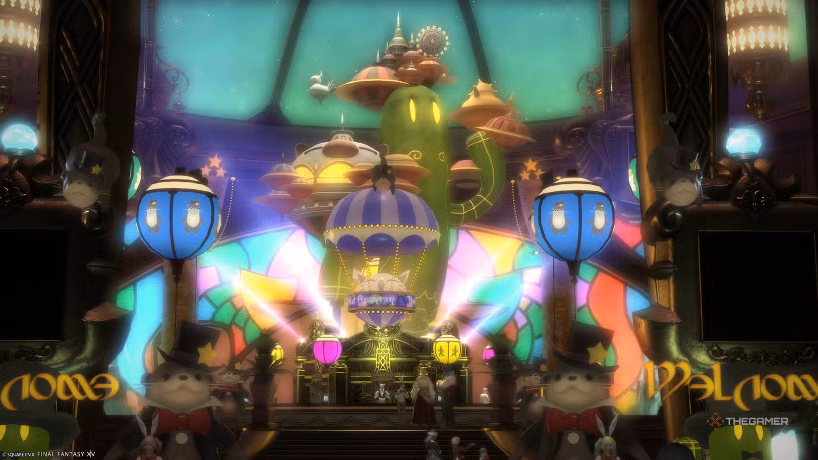 Gold Saucer decorato con lontre durante la Make It Rain Campaign